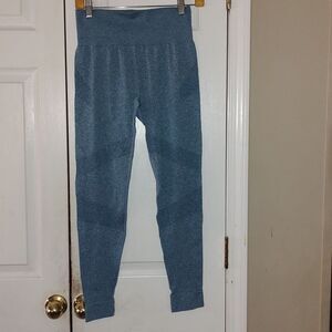 SPKGT marble blue athletic comfy leggings  Sz L NWOT